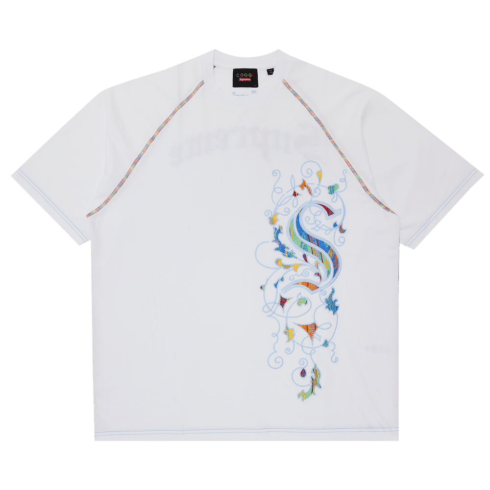 Buy Supreme x Coogi Raglan Short-Sleeve Top 'White' - SS23KN79