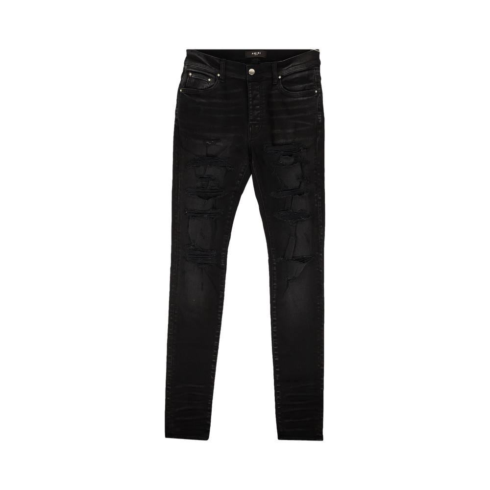 Buy Amiri Thrasher Plus Distressed Jeans 'Black' - PXMD005 023