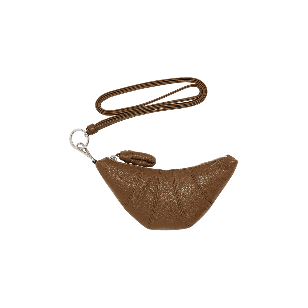 Buy Lemaire Croissant Coin Purse Necklace 'Olive Brown Buy Lemaire Croissant Coin Purse Necklace 'Olive Brown