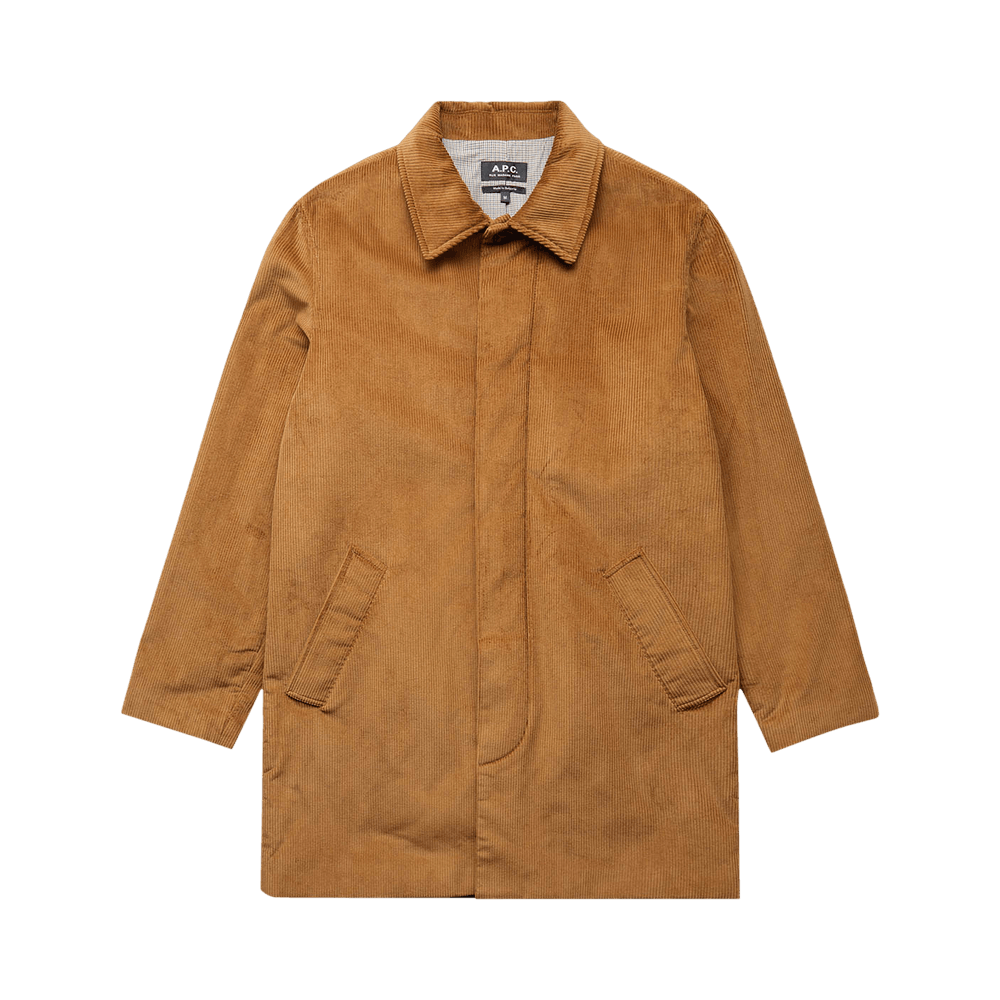 Buy A.P.C. Mac Flynn Coat Camel COEZO H01435 CAME GOAT SA