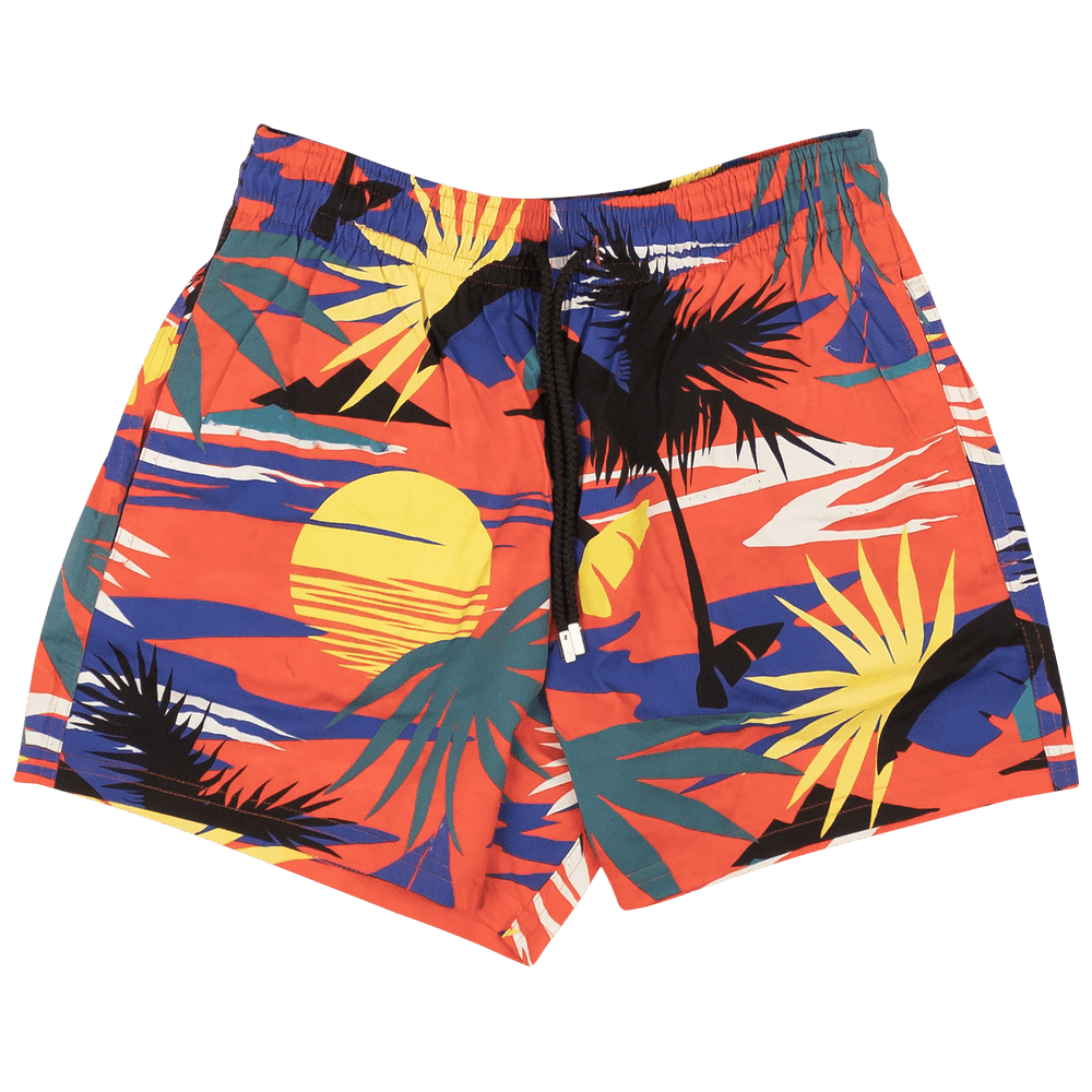 Buy Palm Angels x Vilebrequin Hawaiian Swimwear 'Red/Yellow