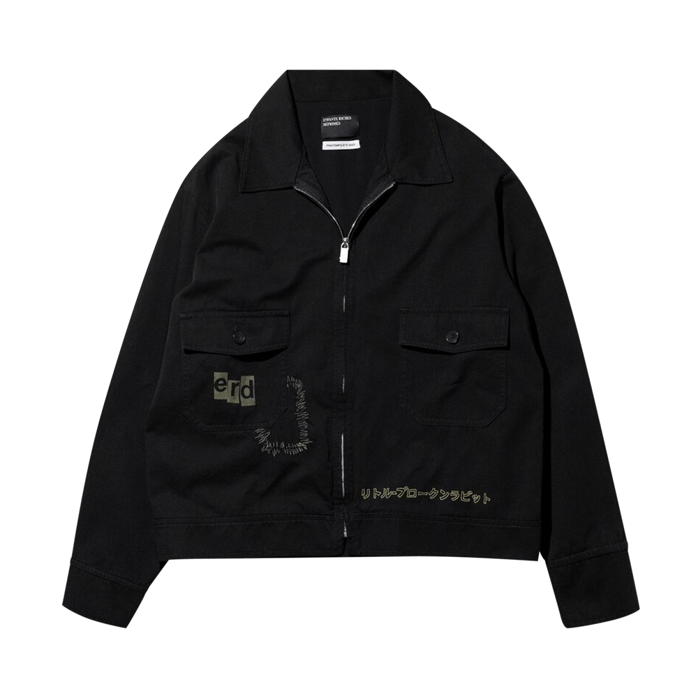 Buy Enfants Riches Déprimés Bunny Mechnics Jacket 'Black/Olive