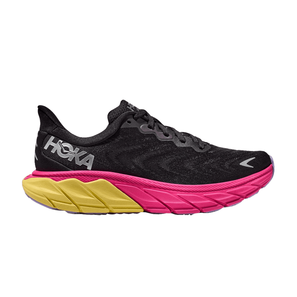 Hoka Wmns Arahi 6 'black Pink Yarrow'