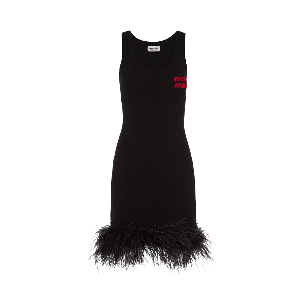 ワンピース MiuMiu DRESS (MF5615SOOOW34 F0002) Black Viscose Dress | Miu Miu