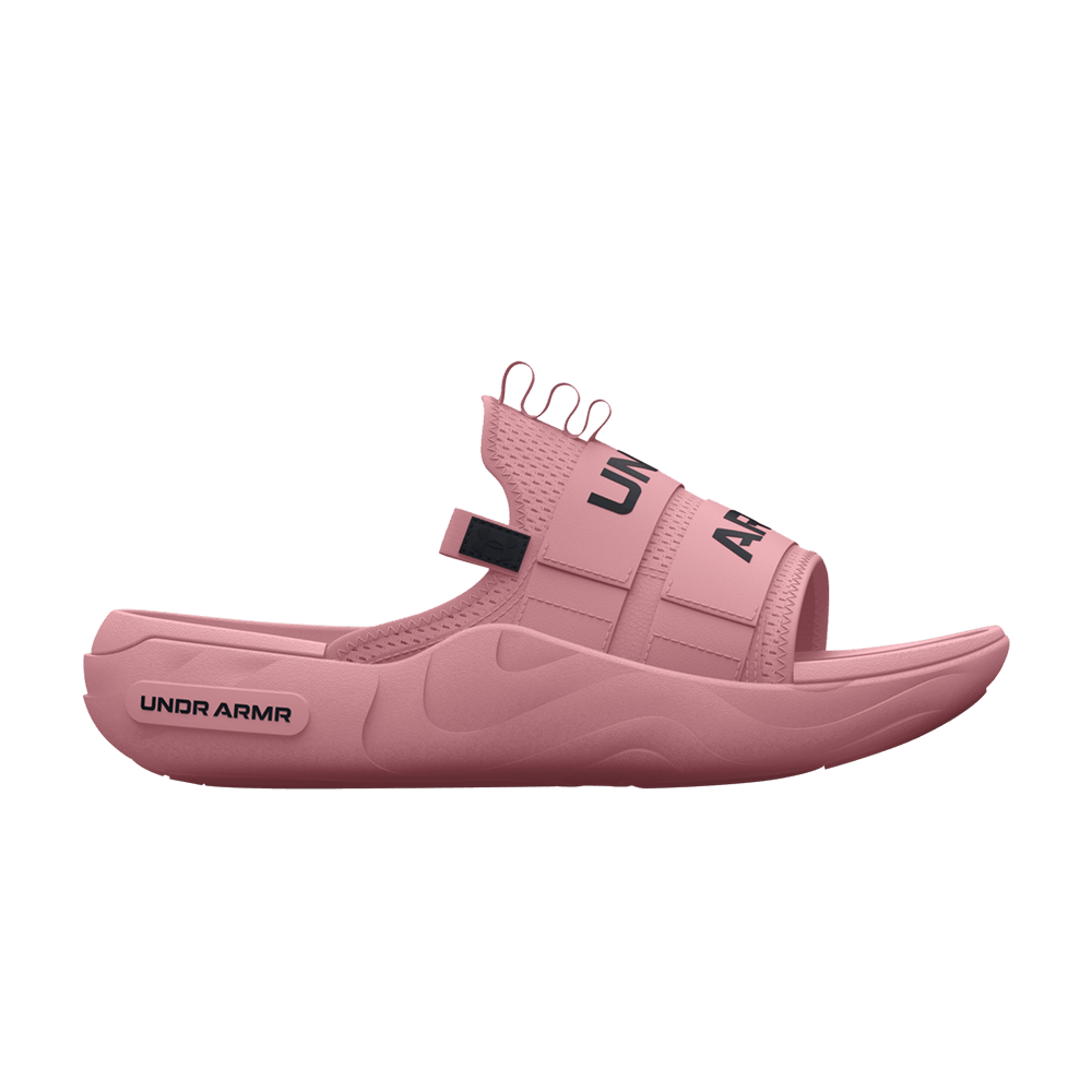 Under Armour Alpha 2.0 Slide Pink Elixir Black