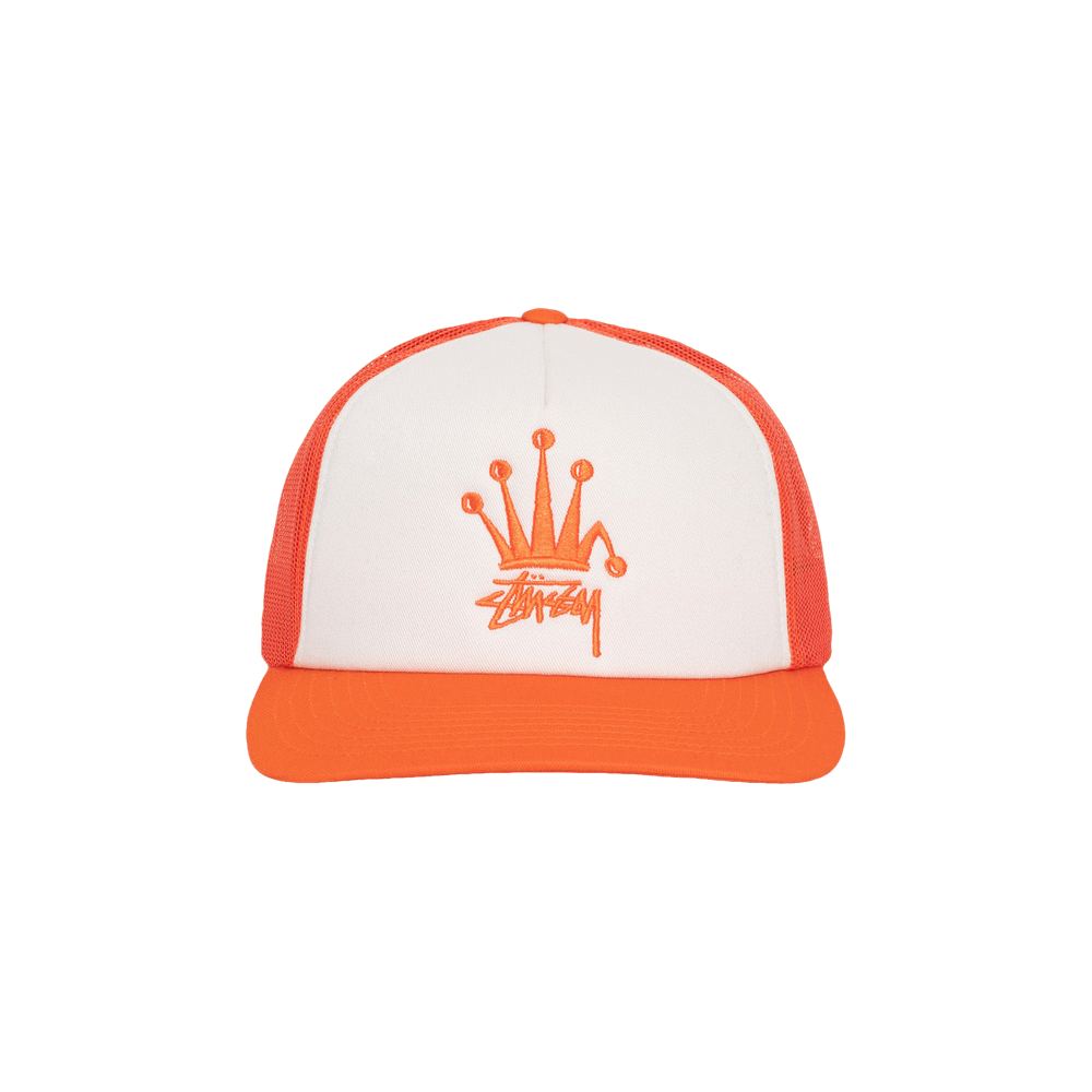 Buy Stussy Crown Stock Trucker Cap 'Orange' - 1311056 ORAN