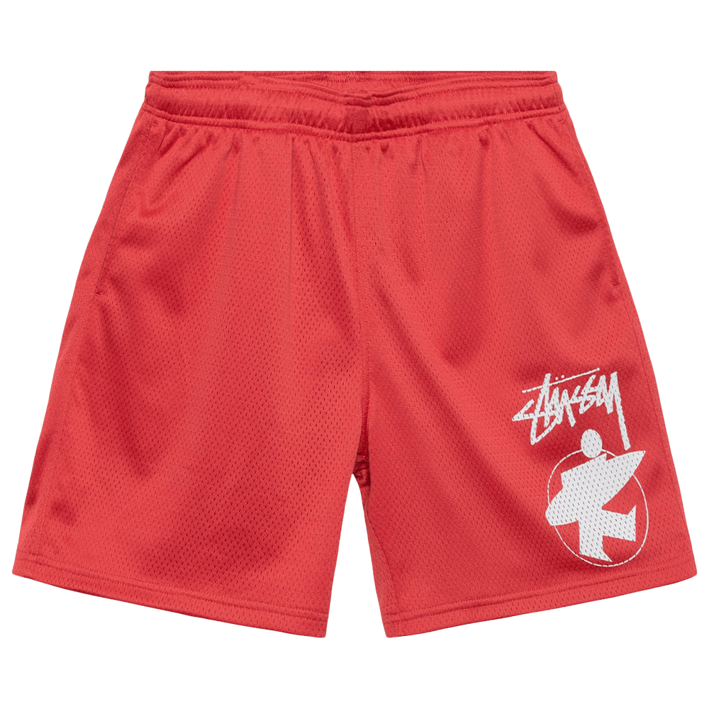 Buy Stussy Surfman Mesh Short 'Red' - 112300 RED | GOAT