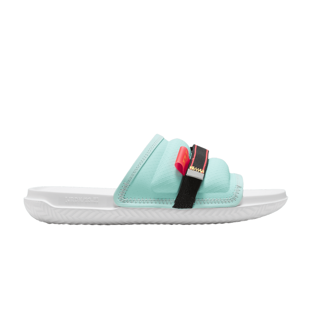 Air Jordan Super Play Slide Island Green Laser Orange