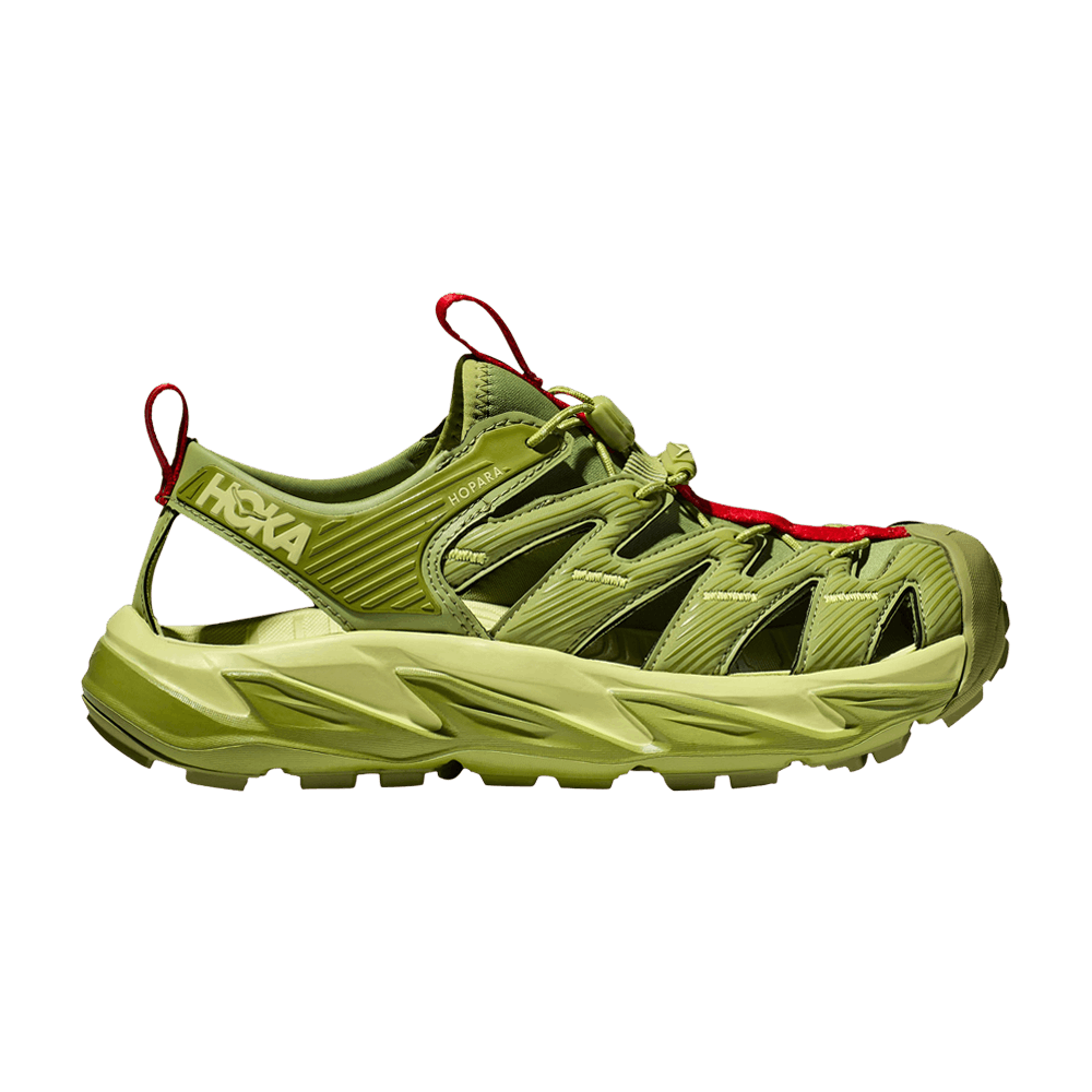 Hoka Hopara Sandal Dark Citron