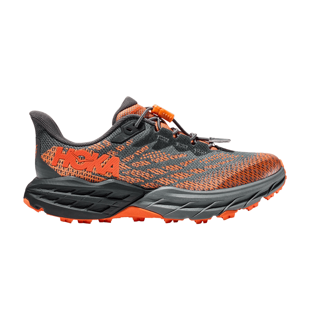 Hoka Speedgoat 5 Kids Castlerock Vibrant Orange