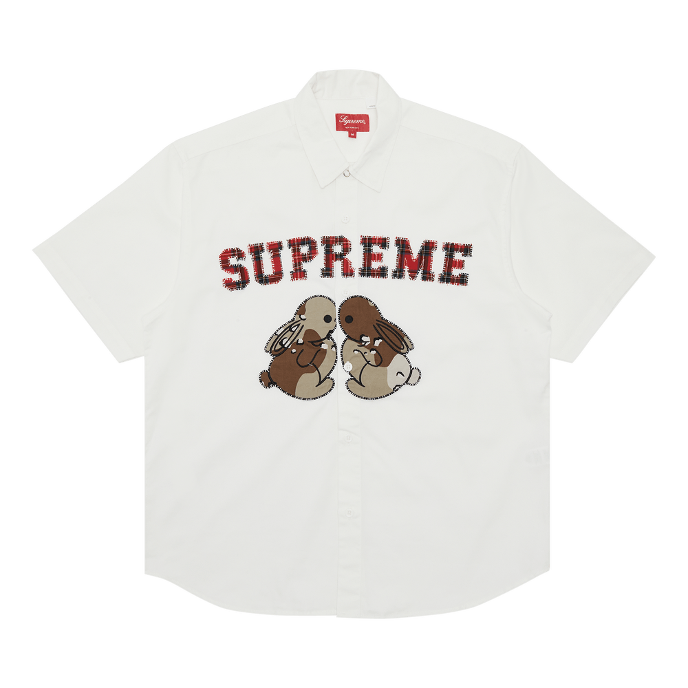 Buy Supreme Bunnies Short-Sleeve Work Shirt 'White' - SS23S42 ...