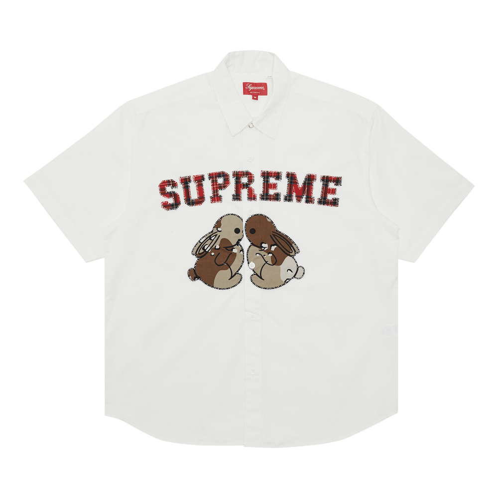 Buy Supreme Bunnies Short-Sleeve Work Shirt 'White' - SS23S42 WHITE | GOAT