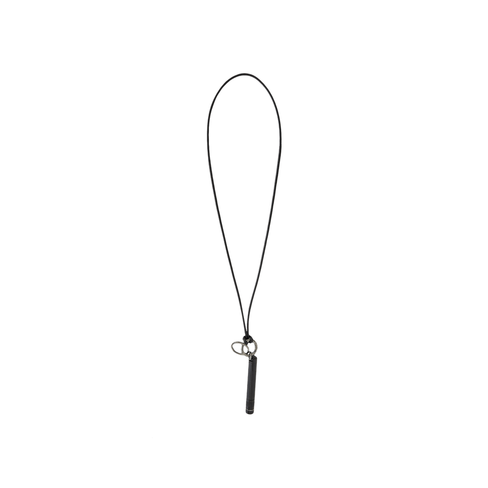 Buy Lemaire Maglite Leather Necklace 'Black' - AC1036 LO023 001 | GOAT