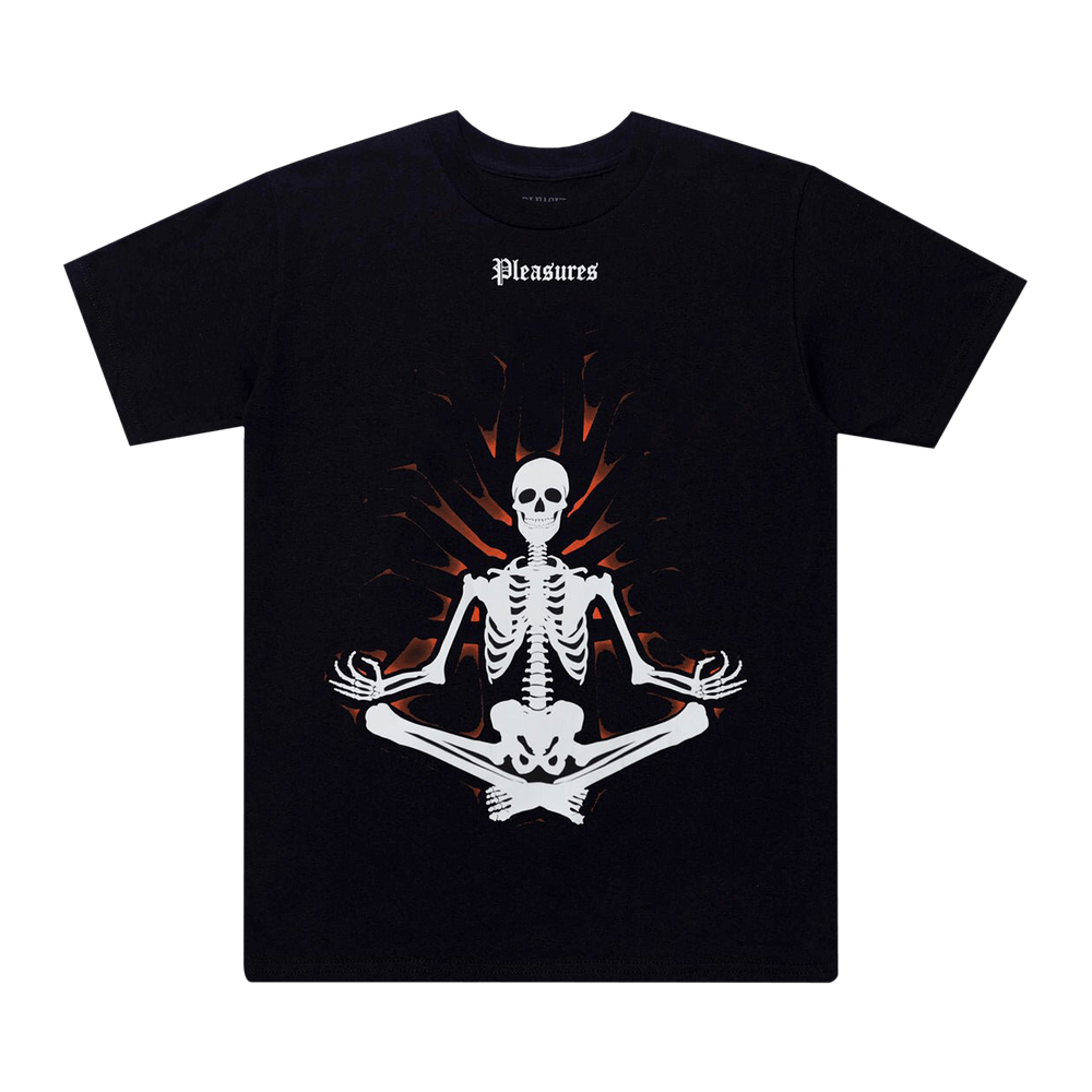 Tシャツ・カットソー PLEASURES SS25 SKELETON TSHIRT (P25SK017 BLACK) Pleasures x Slipknot Skeleton Men's T-Shirt Black P25SK017