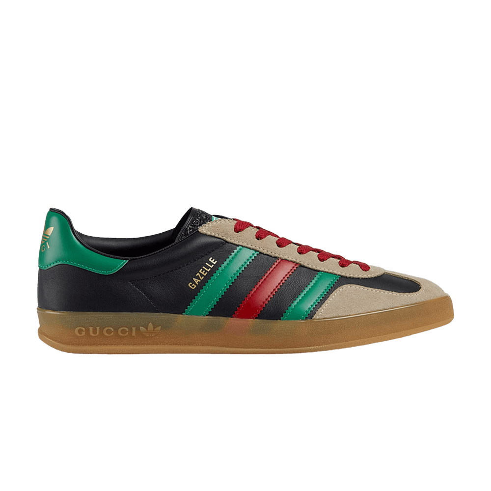 Gucci x Adidas ハイカットブーツ ブラック/グリーン