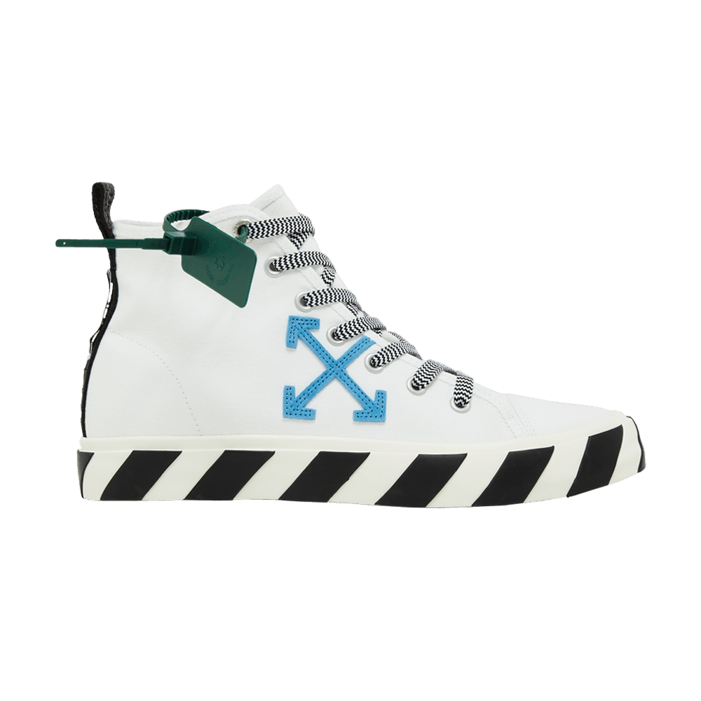 Buy Off-White Vulcanized Mid 'White Blue' - OMIA119S22FAB001