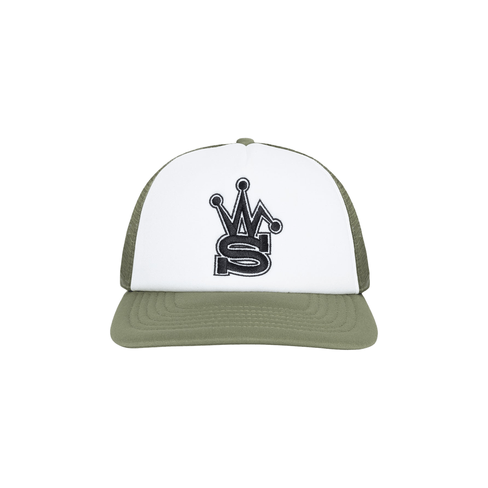 Buy Stussy x Our Legacy Work Shop Trucker Hat 'Olive' - 331238 
