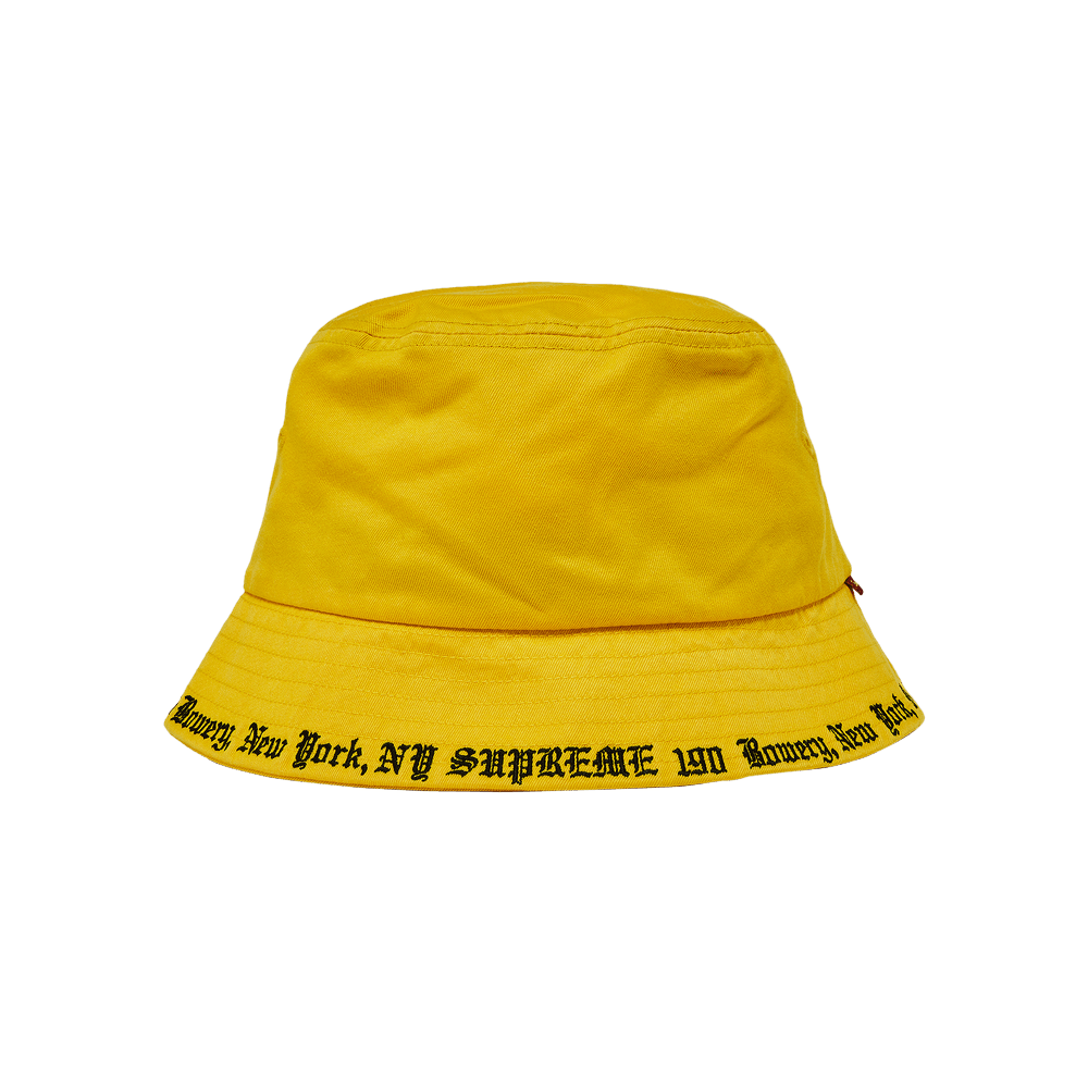 Buy Supreme Embroidered Brim Crusher 'Yellow' - SS23H103 YELLOW | GOAT
