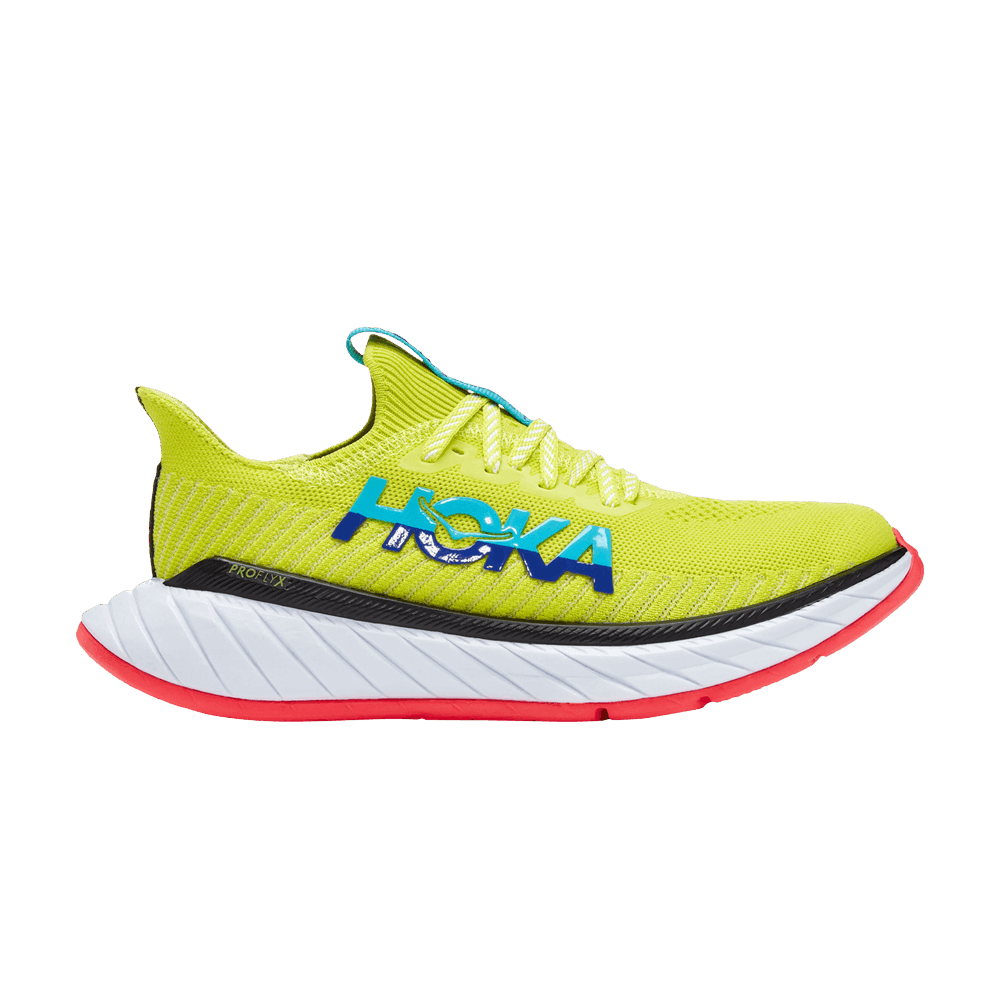 Hoka Wmns Carbon X 3 'evening Primrose Scuba Blue'