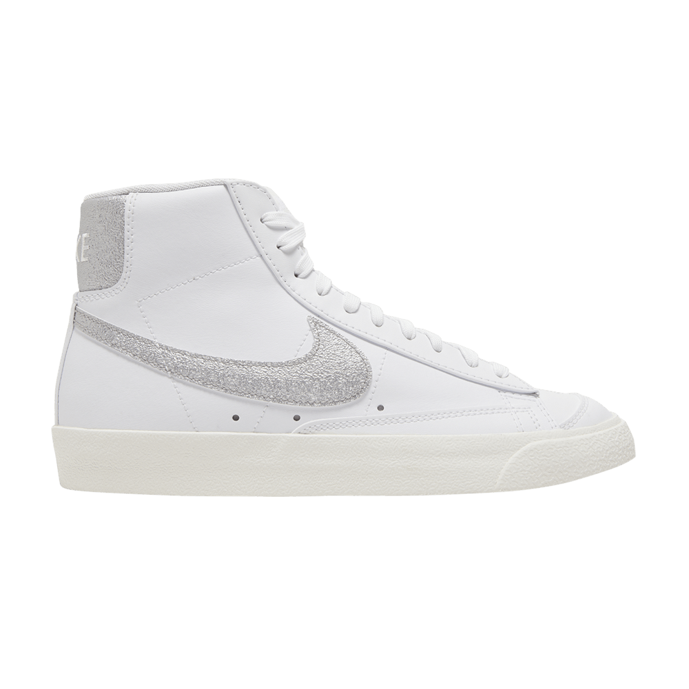 Buy Wmns Blazer Mid 77 Essential White Metallic Silver DQ7574 100 GOAT CA