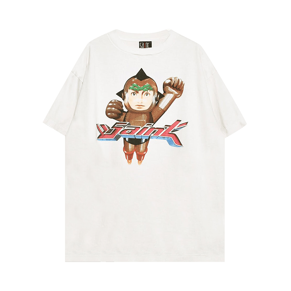 Buy Saint Michael Iron Baby Tee 'White' - SM S23 0000 021 | GOAT