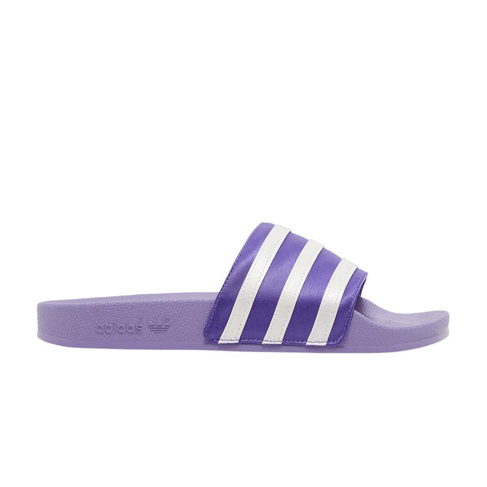 Purple adidas slides best sale