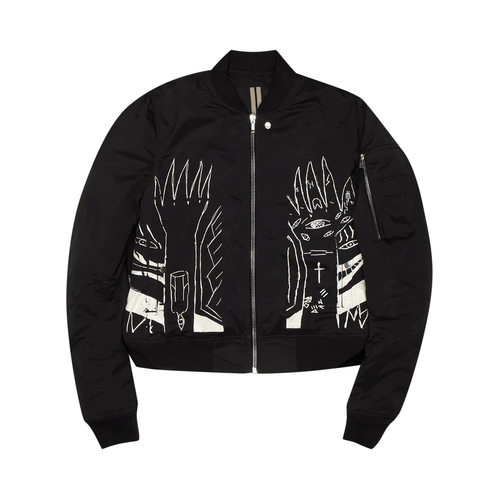 Buy Rick Owens DRKSHDW Flight Bomber Jacket 'Black Buy Rick Owens DRKSHDW Flight Bomber Jacket 'Black