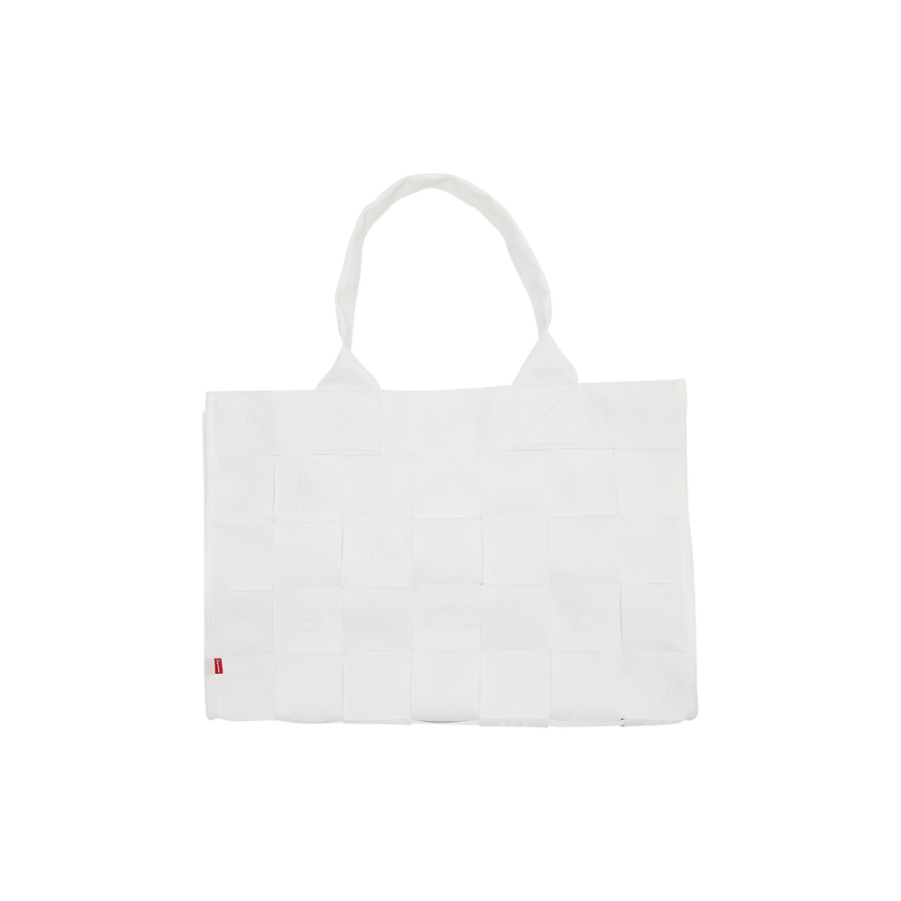 Buy Supreme Woven Large Tote Bag 'White' - SS23B30 WHITE | GOAT UK
