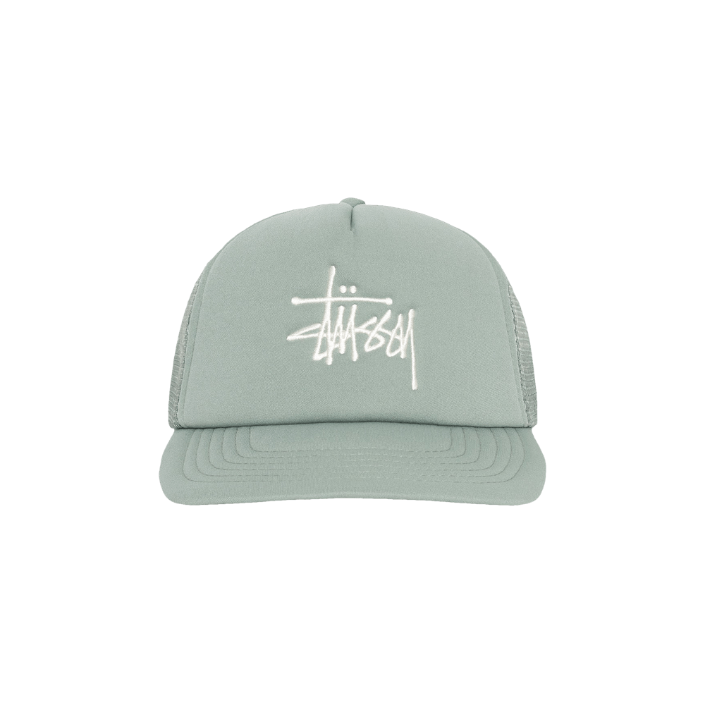 Buy Stussy Big Basic Trucker Cap 'Light Olive' - 1311088
