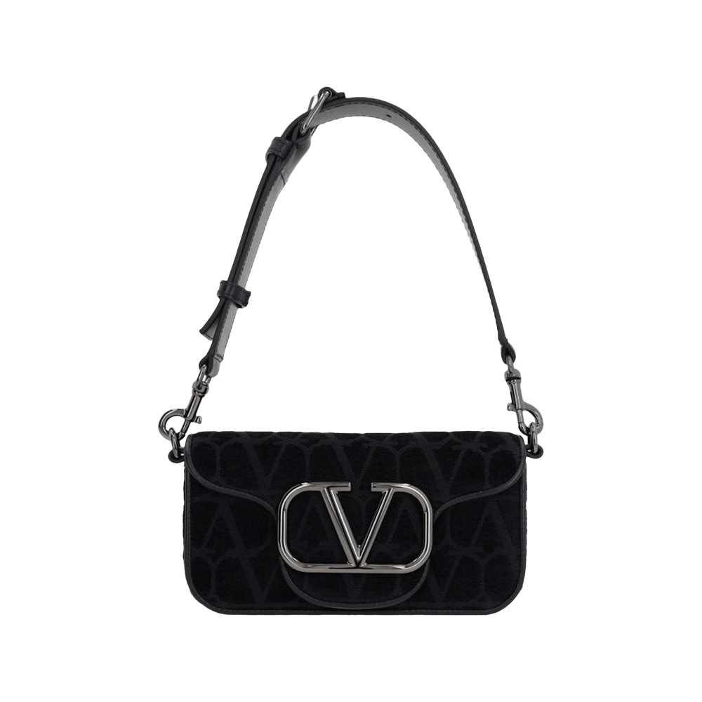 Buy Valentino Logo Plaque Foldover Top Tote Bag 'Black