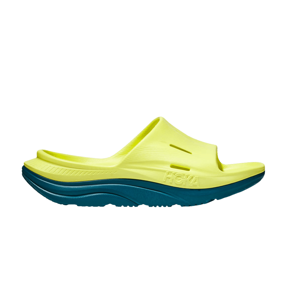 Hoka Ora Recovery Slide 3 'evening Primrose Deep Lagoon'