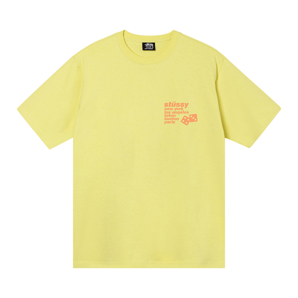 ★韓国の人気★【STUSSY】★Silhouette TE.E★Tシャツ★Yellow★ ☆韓国の人気☆【STUSSY】☆Silhouette TE.E☆Tシャツ☆Yellow