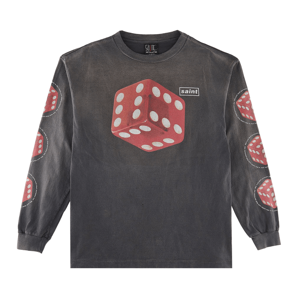 Buy SAINT Mxxxxxx Dice Long-Sleeve T-Shirt 'Black' - SM S23 0000