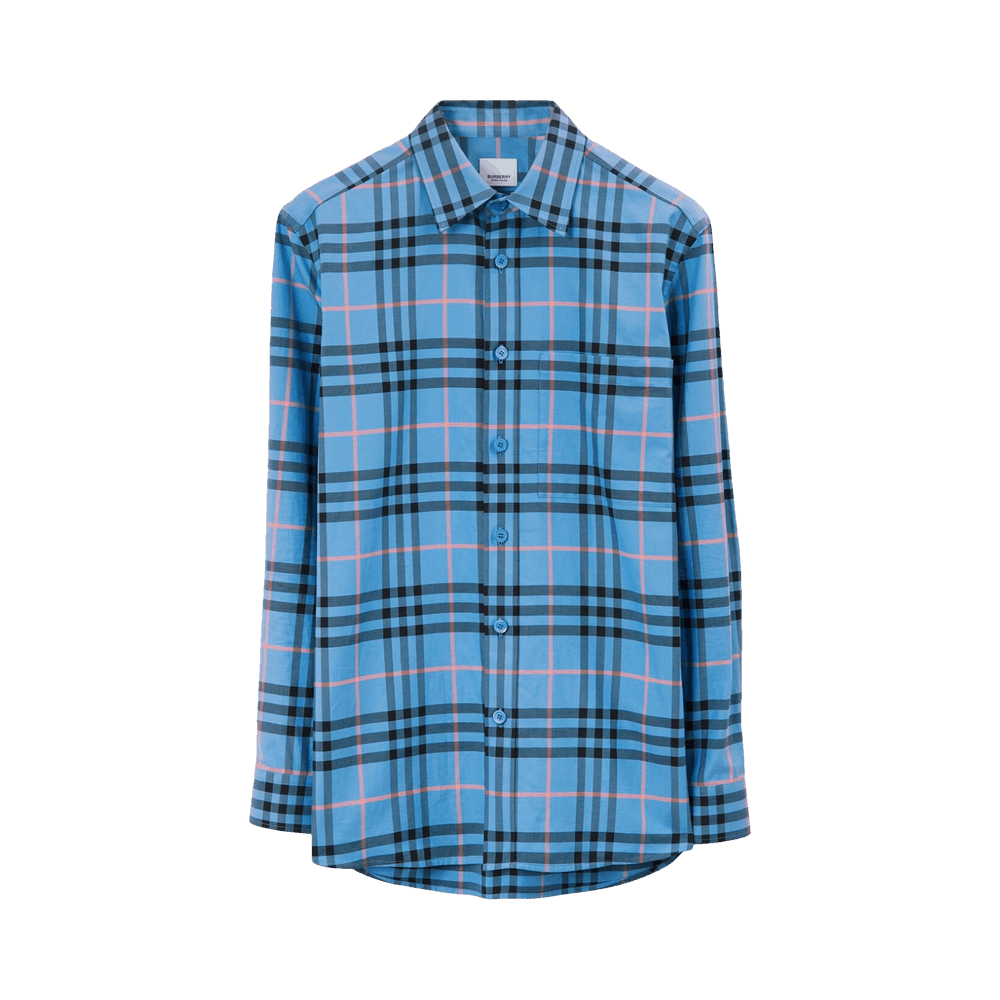 Buy Burberry Caxbridge Long-Sleeve Shirt 'Dusty Azure' - 8071522