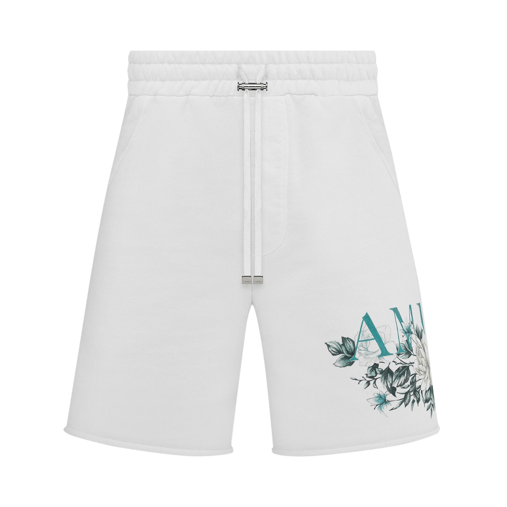 Buy Amiri Floral Logo Short 'White' - PF23MJP009 100 WHIT | GOAT