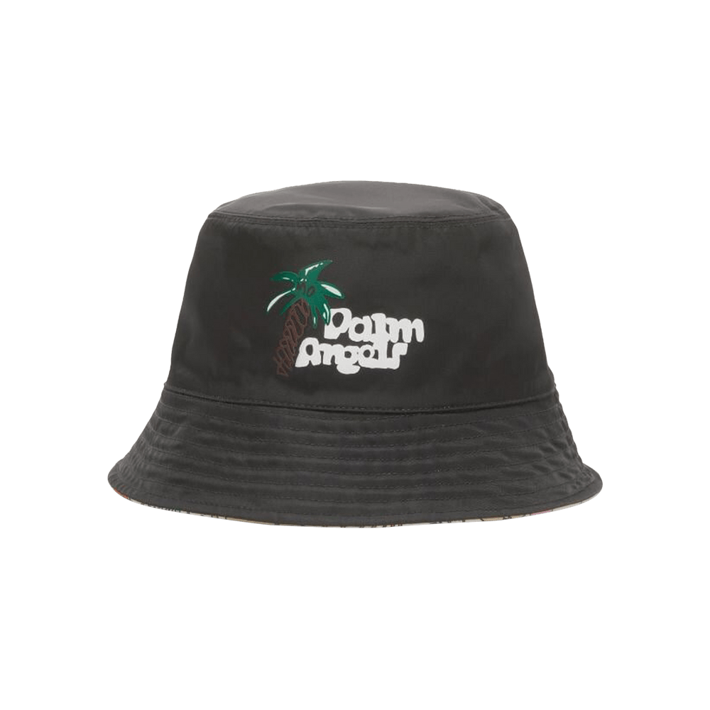Buy Palm Angels Sketchy Reversible Bucket Hat 'Black/White