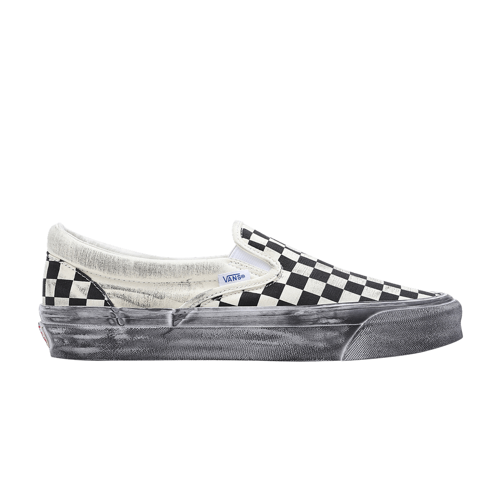 Vans OG Classic Slip-On Lx Stressed - Black Checkerboard