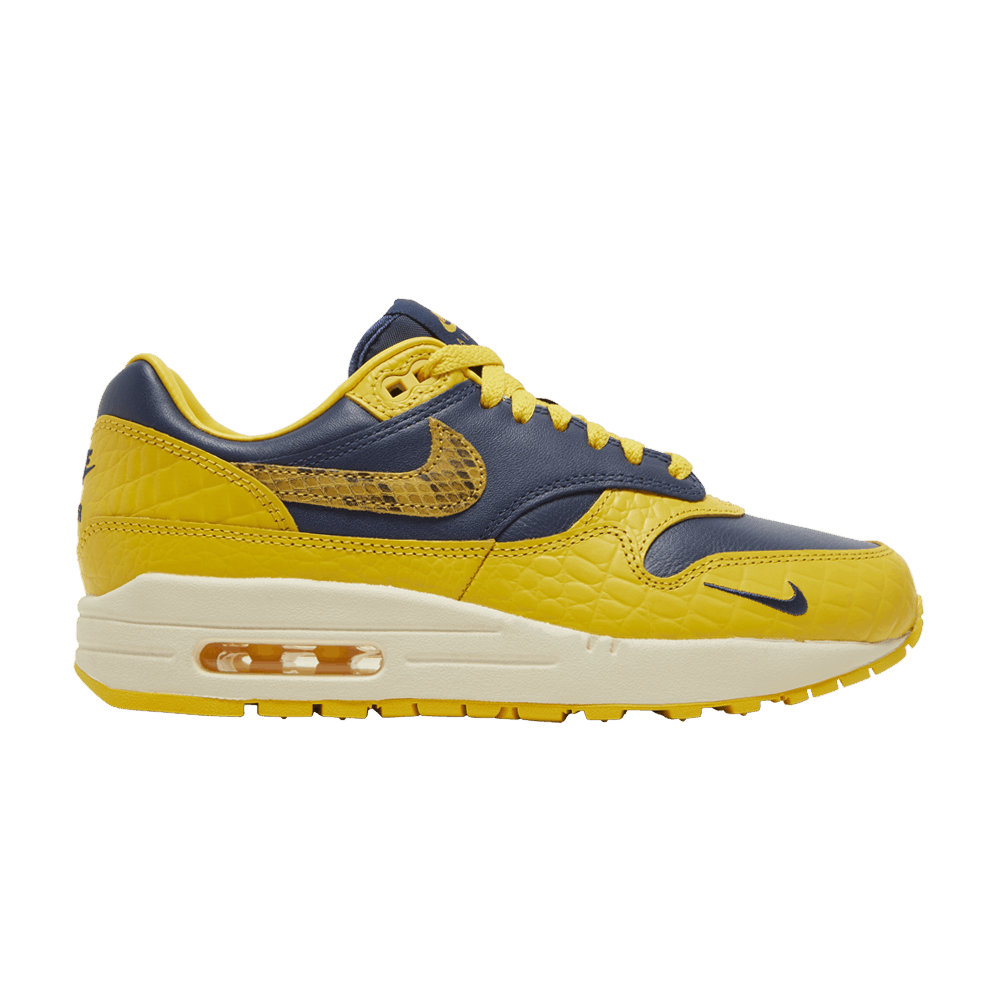 Air max 1 white yellow blue on sale