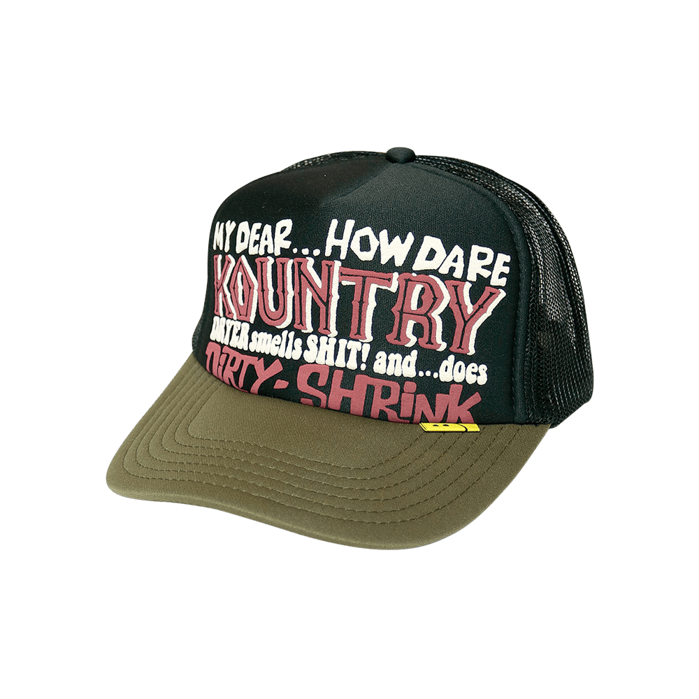 Buy Kapital Kountry Dirty Shrink Trucker Cap 'Black/Dark