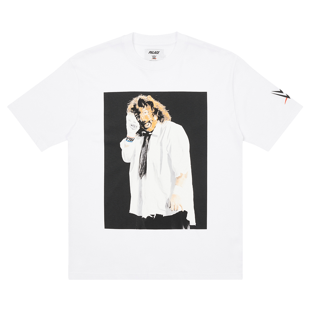 Palace x WWE Mankind Sock T-Shirt 'White'