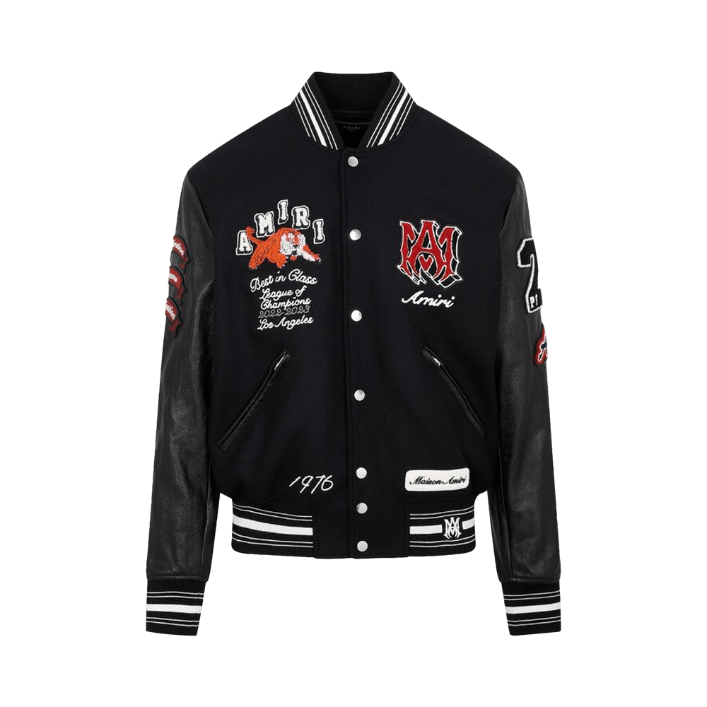 Buy Amiri Vintage Patch Varsity Bomber Jacket 'Black