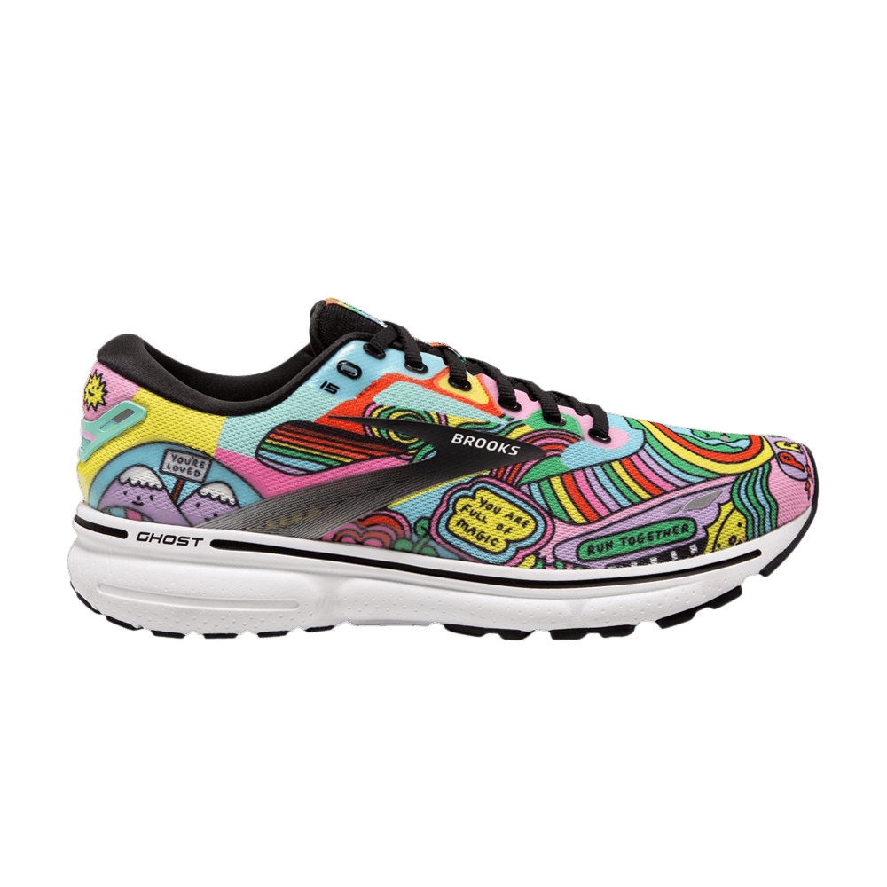 Buy Wednesday Holmes x Brooks Wmns Ghost 15 'Pride' - 120380 1B