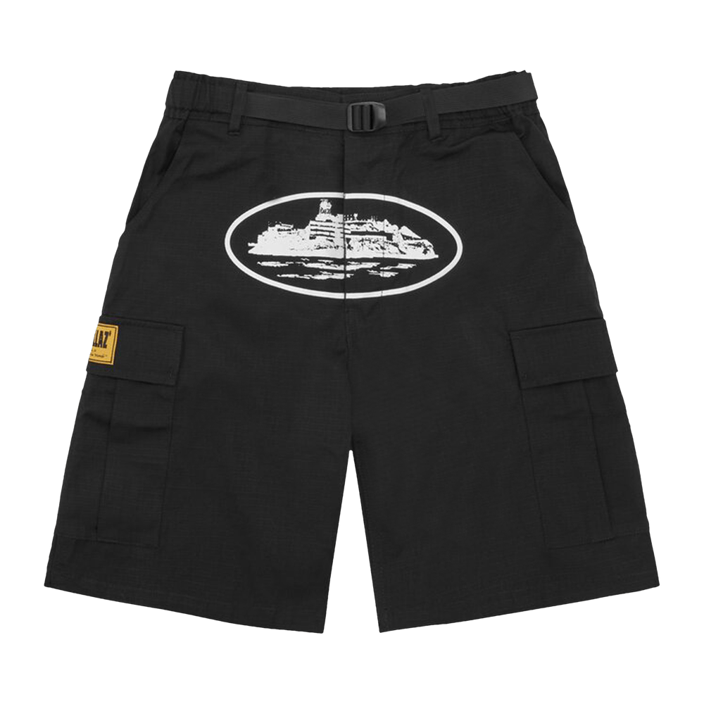 Buy Corteiz Alcatraz Cargo Shorts 'Black' - 7892 1SS230202ACS BLAC