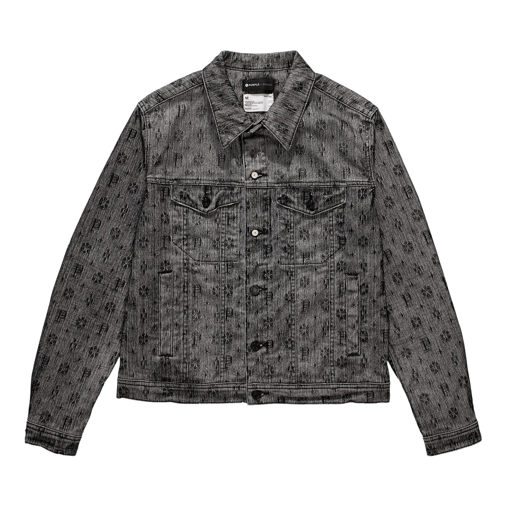 【メーカー直売】の商品をすべて Buy P024 - 'Monogram/Black' Jacket Denim BRAND PURPLE ウェア