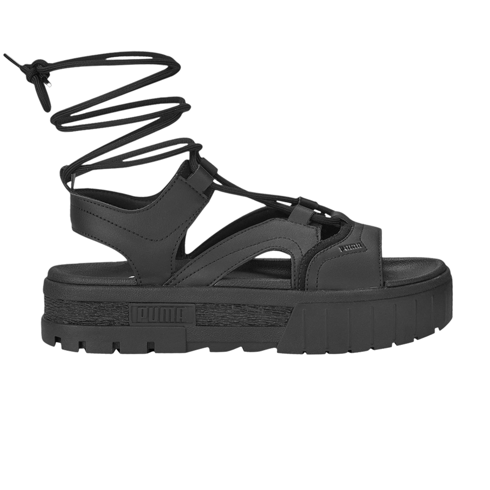 Buy Wmns Mayze Laces Sandals 'Black' - 388950 02 | GOAT