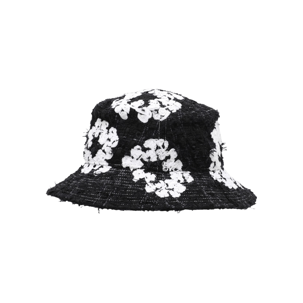Buy READYMADE x Denim Tears Wreath Tweed Bucket Hat 'Black' - RE