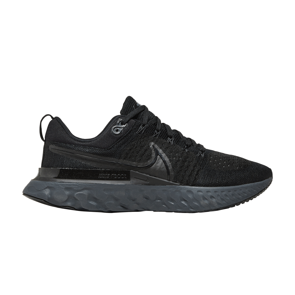 Nike react infinity run flyknit triple black discount