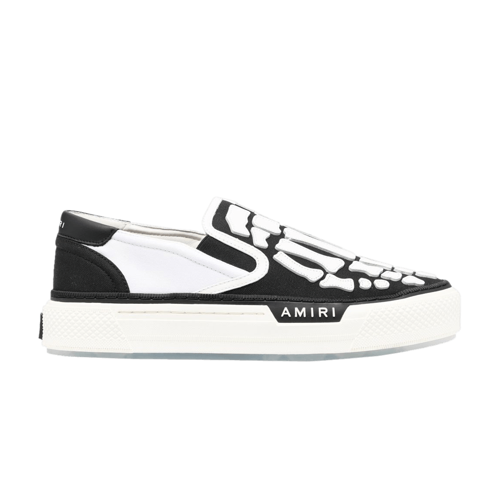 Buy Amiri Skel Top Slip On Black White PF23MFS021 111 GOAT
