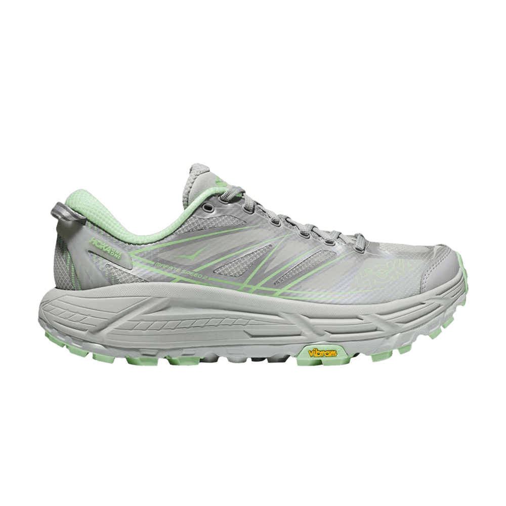 Hoka Mafate Speed 2 Harbor Mist Lime Glow