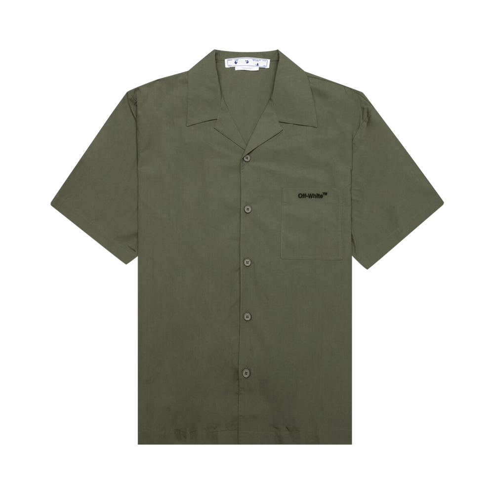 Buy Off-White Arrow Outline Pajama Short-Sleeve Shirt 'Army